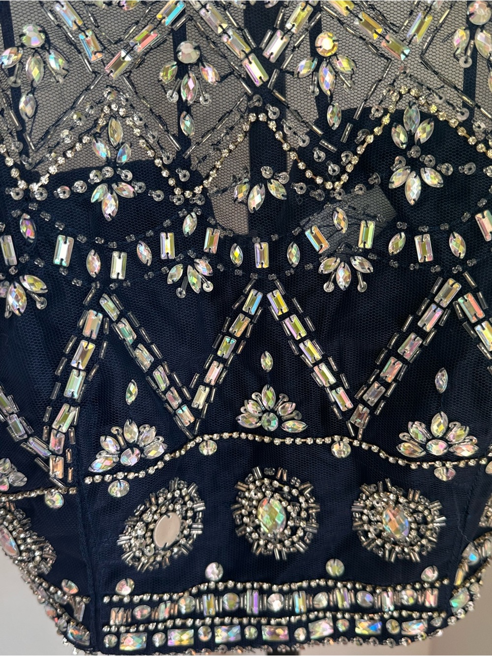 B.Darlin 11/12 crop top with rhinestones - Picture 2 of 4